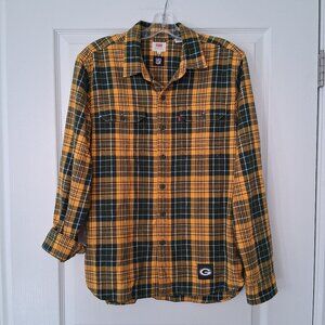 Levi Green Bay Packers Flannel Shirt Medium Vintage NFL